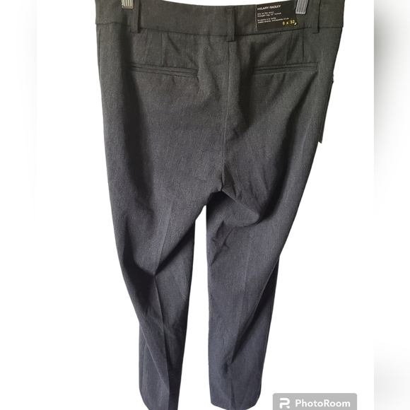 HILARY RADLEY Gray Straight Leg Dress Pants Size 6 NWT - Picture 2 of 9